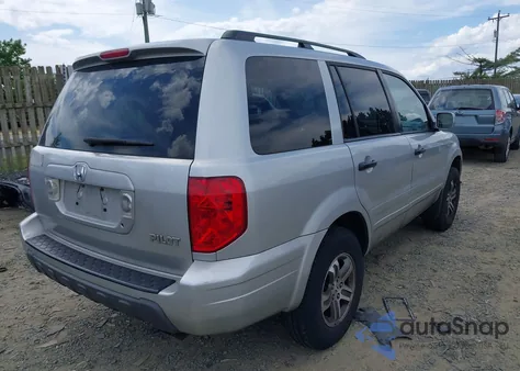 2005 Honda Pilot Ex-L from USA, damaged, VIN 5FNYF18625B062816